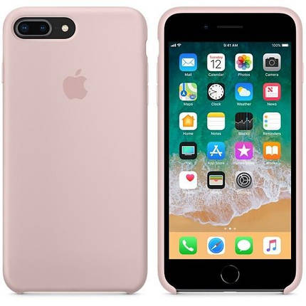Чехол Silicone Case OEM for Apple iPhone 7 Plus/8 Plus Pink Sand, фото 1