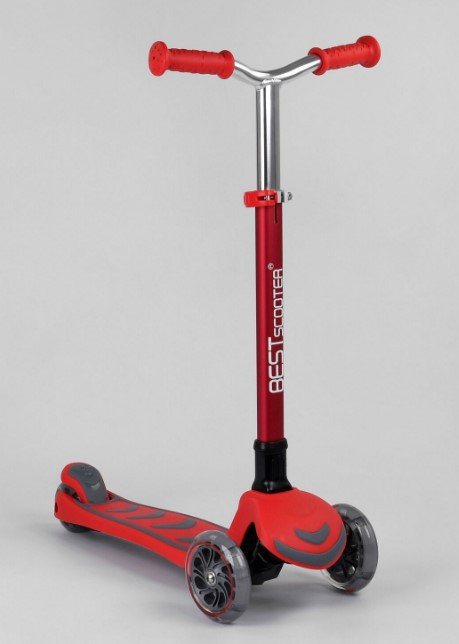 Самокат триколісний дитячий Best Scooter Y 00325 складне кермо колеса світяться