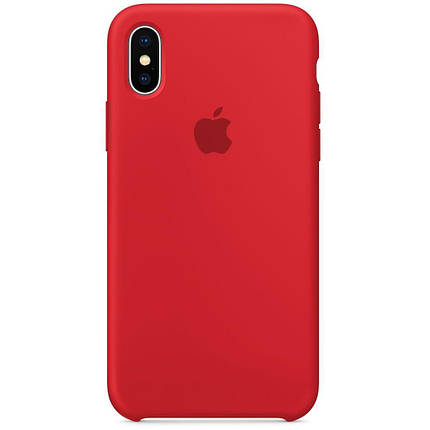 Чохол накладка xCase для iPhone X/XS Silicone Case червоний, фото 1