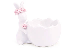 Підставка для яйця, 9 см, колір — білий із рожевим Bonadi 733-234