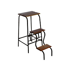 Стілець табурет складаний драбина на 2 щаблі. Граніт — 330 x 290 x 650 мм