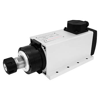 Шпиндель повітряне охолодження EYS8043-18/4.0 з фланцем (4 кВт, 220 В, 10 А, ER25), фото 1