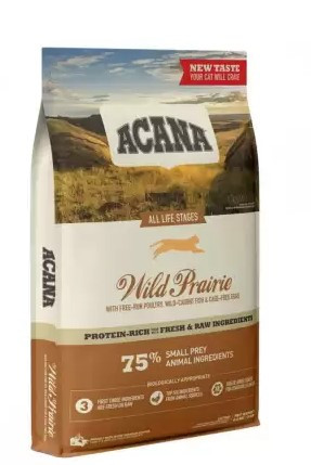 Acana Wild Prairie Cat 4,5 кг - корм для кішок з куркою, індичкою і рибою