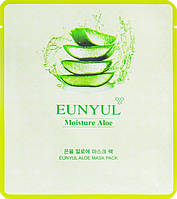 Омолаживающая тканевая маска для лица с алоэ вера Eunyul Moisture Aloe Mask Pack 30 мл (8809435401695)
