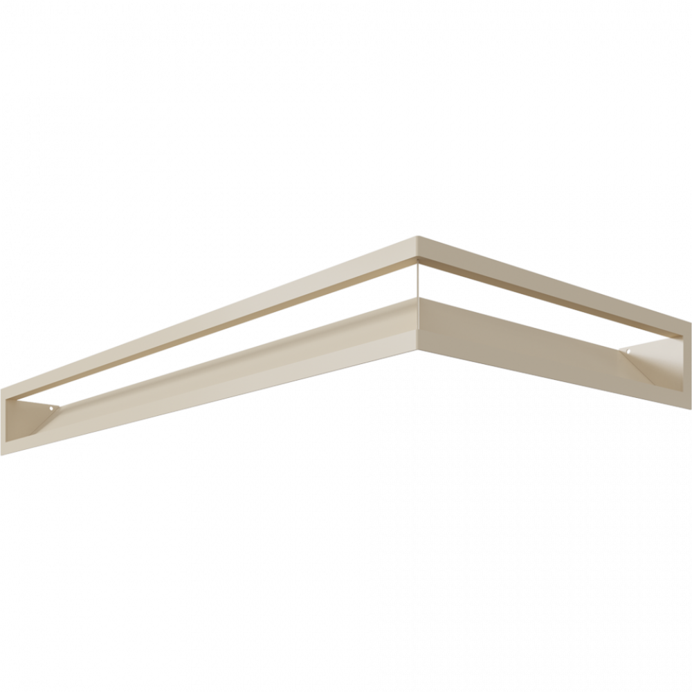 Люфт SF кутовий лівий кремовий 80x40x9