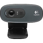 WEB камера Logitech HD C270 (960-001063) Black / 3Mp / 1280x720 / USB2.0 / Микрофон (код 559901)