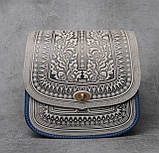 Авторська шкіряна сумка "Дубок" ручної роботи, велика сумка з натуральної шкіри, фото 2