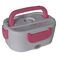 Ланч-бокс з підігрівом Lunch heater box 12v, рожевий