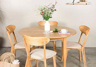 Стіл круглий розсувний Женова D 900(1300) х 900мм