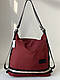 Спортивна нейлонова сумка-рюкзак бордового кольору, фото 9