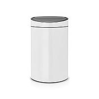 Відро для сміття з відкидною кришкою Brabantia Touch Bin New 40 л White 114984