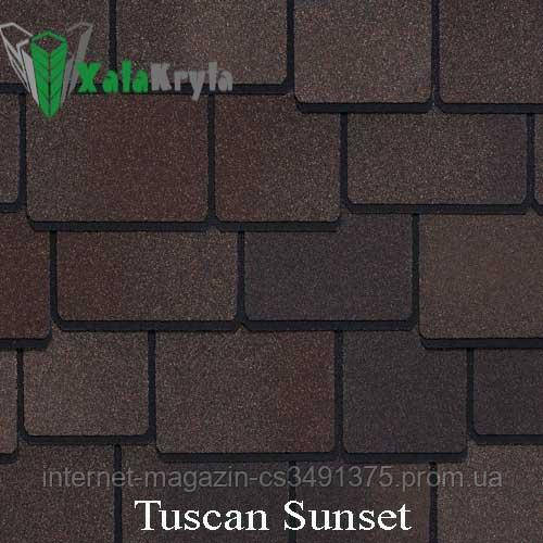 Бітумна черепиця GAF Tuscan Sunset (Таскен Сансет) «Woodland™», фото 1