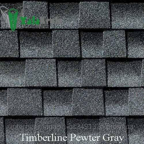 Бітумна черепиця GAF Pewter Gray (Пюте Грей) «Timberline®», фото 1