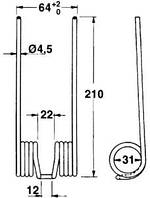 Пружина пресс-подборщика JOHN DEERE 332; 336; 342; 346; 456; 466;