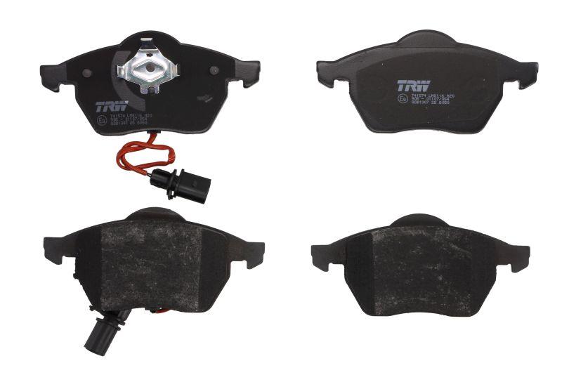 Гальмівні колодки Volkswagen Passat B5 (Фольксваген Пассат B5) передні 1996-- ->2005 (пр-во TRW (ТРВ) GDB1307)