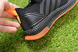 Дитячі кросівки аналог adidas Runfalcon Black Orang адідас ран фалкон чорний оранжевий р32-33, фото 4