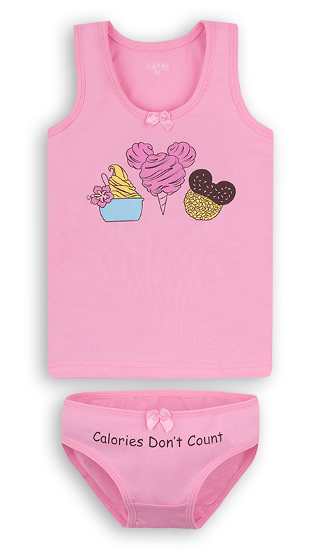 Комплект білизни KDT-20-3 (дівч., р.104) рожевий