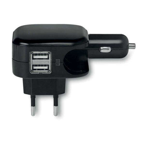 Зарядний пристрій від прикурювача 220В 12В 5В USB COMBIPLUG