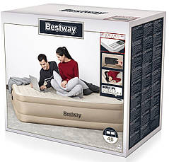 Надувне ліжко Bestway 69050 (152 х 203 х 46 см ), фото 4