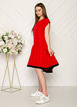 Літнє плаття асиметричного крою габардин розміри норма, фото 3