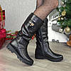 Напівчоботи жіночі на товстій підошві, фото 3