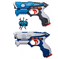 Дитячий лазерний набір зброї для Canhui Toys Laser Guns CSTAR-23 два пістолети та жук синього кольору.