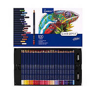 Цветные карандаши MARCO (Марко) Chroma 8010-100CB, набор 100 цветов