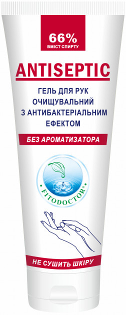 Очисний гель для рук Фитодоктор з антибактеріальним ефектом 65 мл (4820215053549)