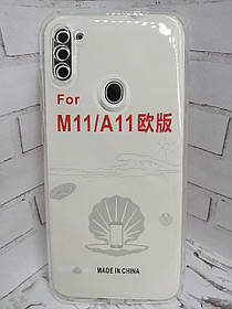 Чохол накладка для Samsung M11, M115F протиударний бампер прозорий