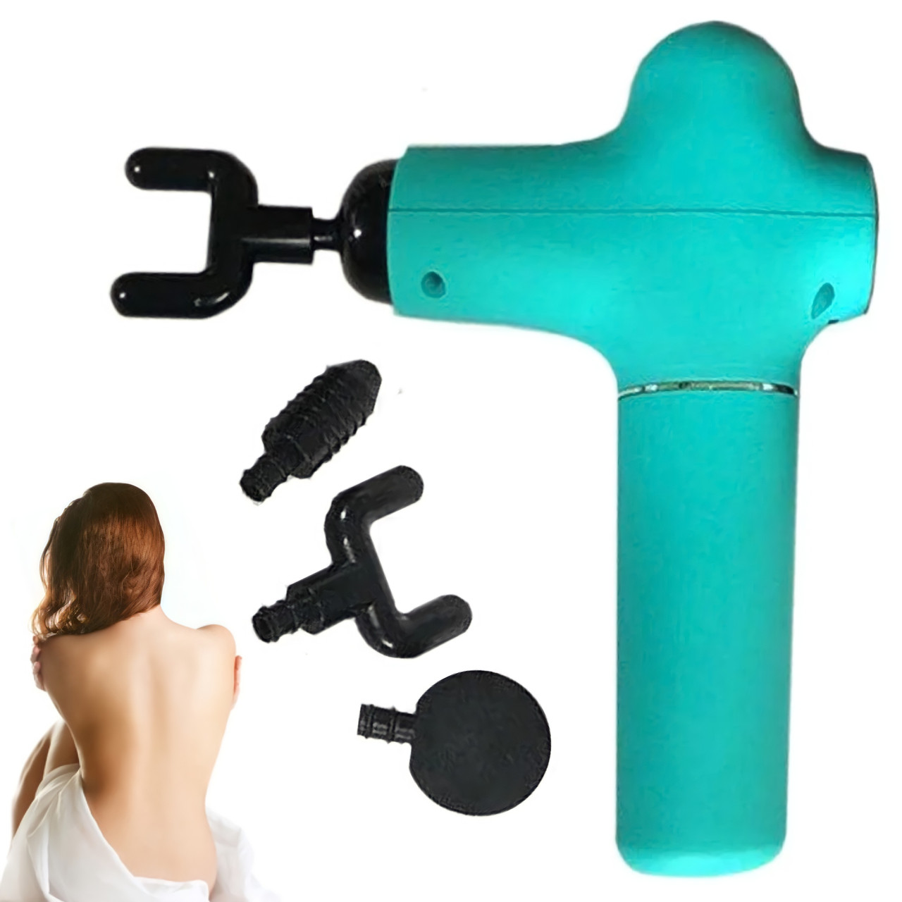 Масажний пістолет Massage Gun use Портативний ручний вібраційний ударний електромагнітний для тіла Massage Gun