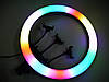 Кільцева LED-лампа RGB MJ18 45 см 220 V 3 кріп.тел + пульт + чохол, фото 6
