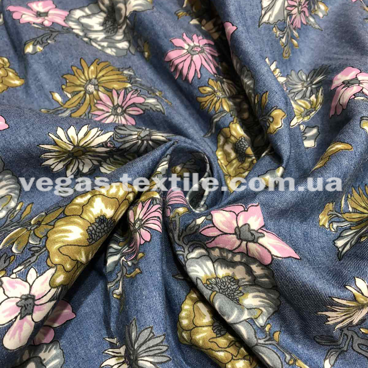 Котон стрейч принт
