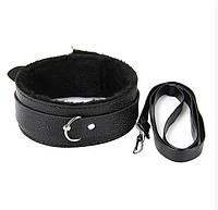 Ошейник БДСМ для ролевых игр ЧЕРНЫЙ