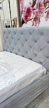 Ліжко з підйомним механізмом Велюр 160*200 Light Grey TM Viorina Deko, фото 4