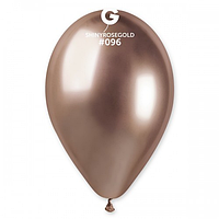 Кулі 13"/33 см ХРОМ Рожеве Золото 50 шт Gemar Balloons