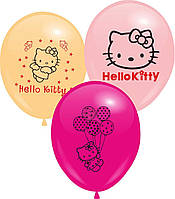 Кулі 12" з мал. "Hello Kitty", 10 шт, 1 стор.
