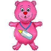 МІНІ фігура Ведмедик з соскою рожевий