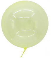 Шар (18"\45 см) Bubble Crystal, Желтый