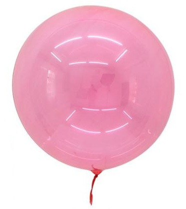 Куля (18"\45 см) Bubble Crystal, Червоний