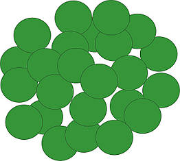 Конфетті Кружечки Зелені 100 г