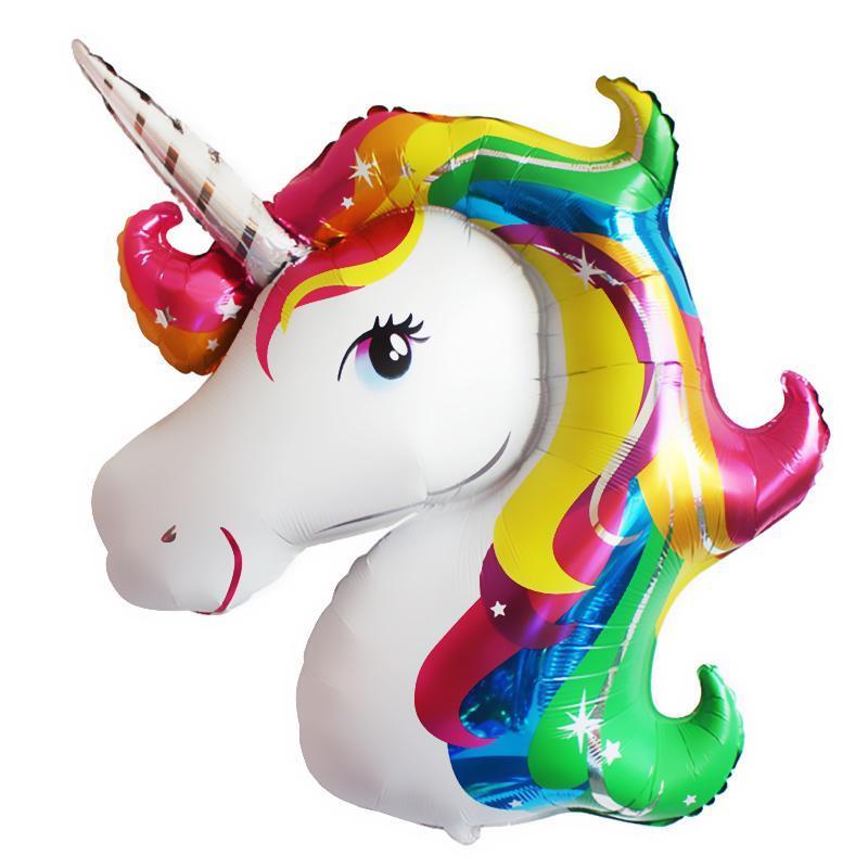 Фігура Голова Єдинорога Райдужна КИТАЙ 96 х 114 см