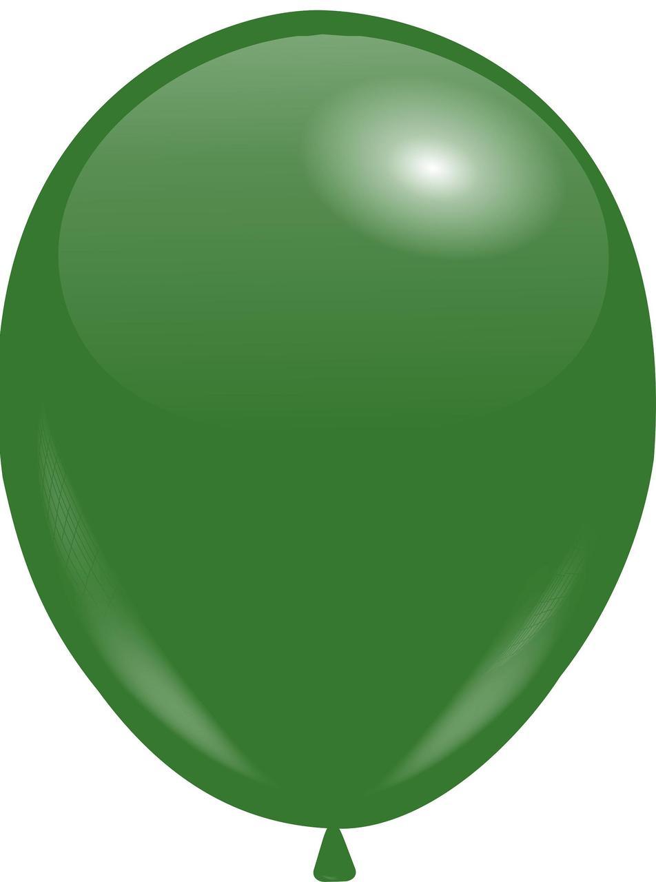 Кулі 10"/25 см Пастель Зелений темний (Hunter Green)