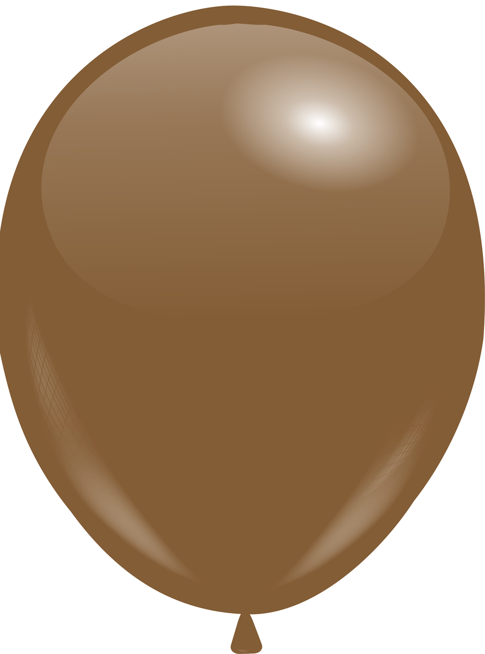 Кулі 10"/25 см Пастель Капучино (Brown)
