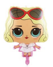 Фігура Лялька Жовта 54 см х 65 см