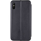 Шкіряний чохол (книжка) Classy для Xiaomi Redmi 9A чорний, магнітний чохол-книжка редмі 9А, фото 4