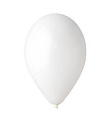 Кулі 5"/13 см Пастель Білі 01 Gemar Balloons