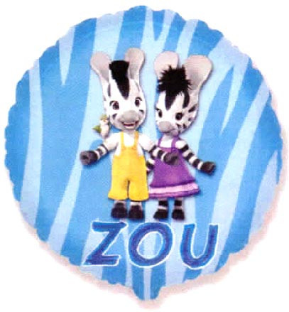 Коло фольговане 18" "Зебра ZOU"