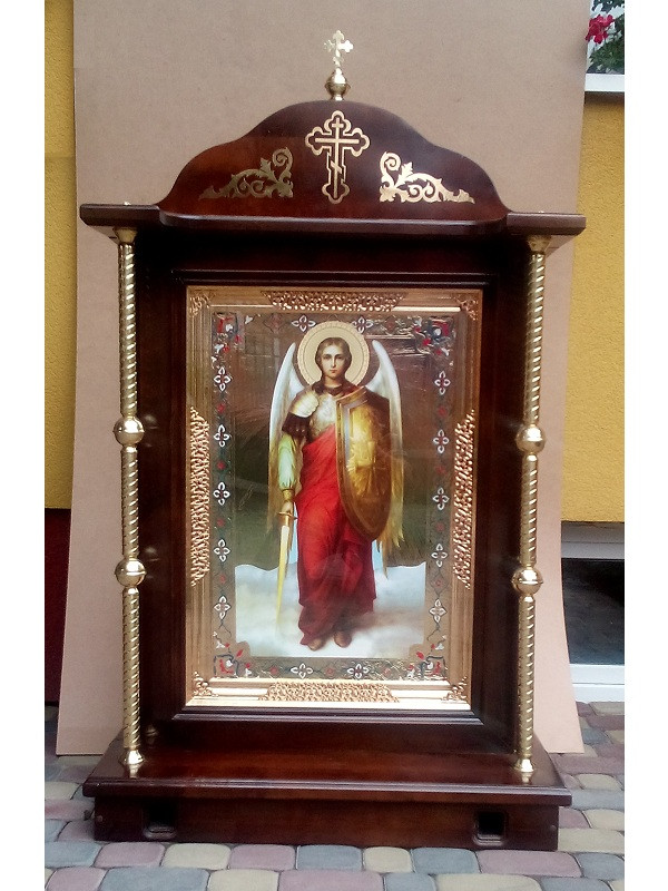 Храмовий кіот різьблений дерев'яний виносної, фото 1
