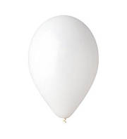 Кулі 10"/25 см Пастель Білі 01 Gemar Balloons