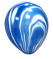 Кулі 12"/30 см Мармурові Блакитні